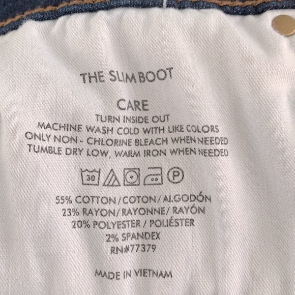 Ann Taylor Dark Wash Slim Boot - Picture 13 of 13